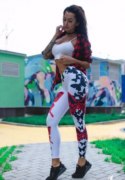 Заказать BonaFide Лосины Classic (Red Butterfly White)